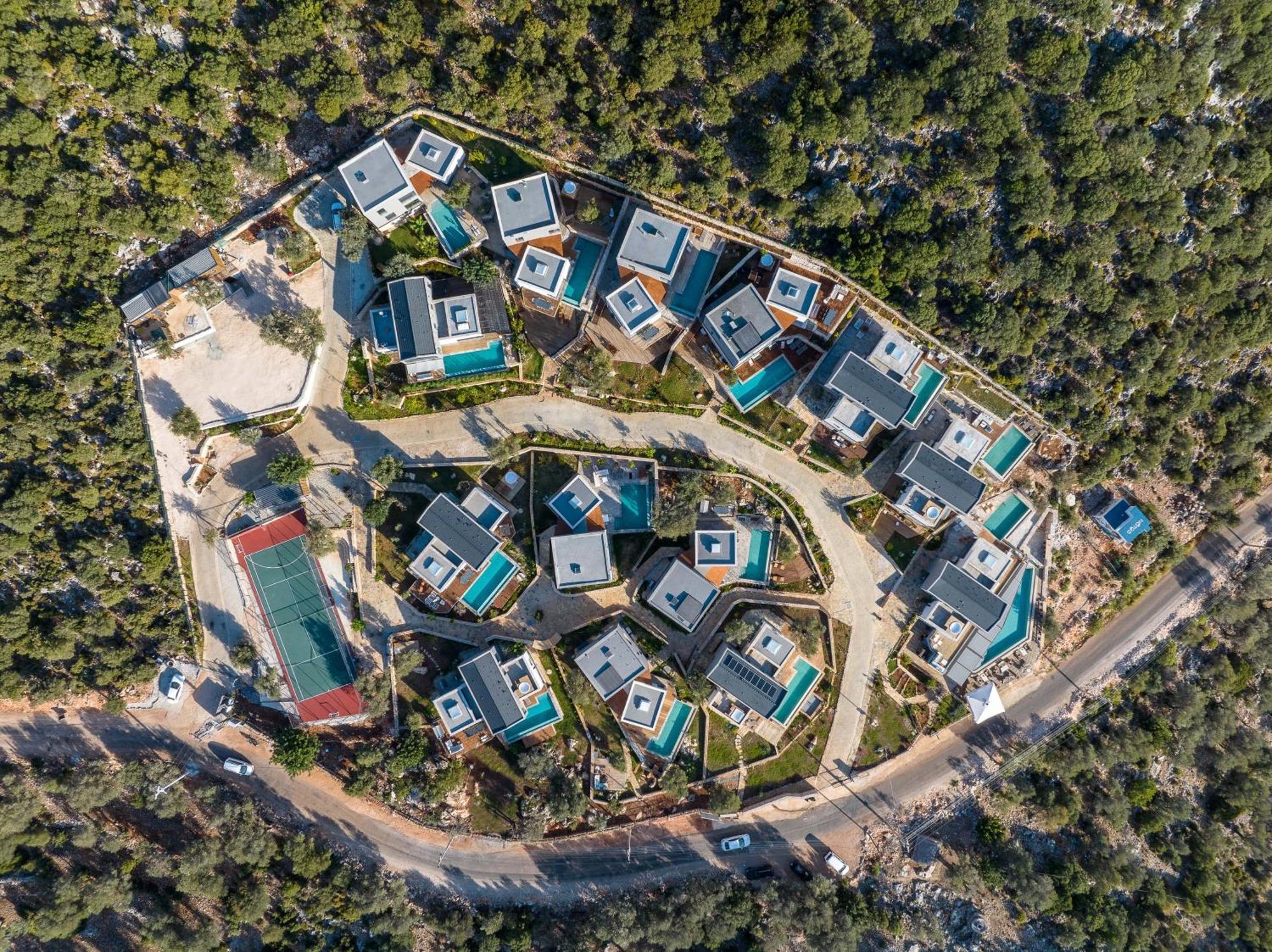 14 Premium Villas With Openair Restaurant&Tennis Court In Nature - Notos Club Kaş Eksteriør billede